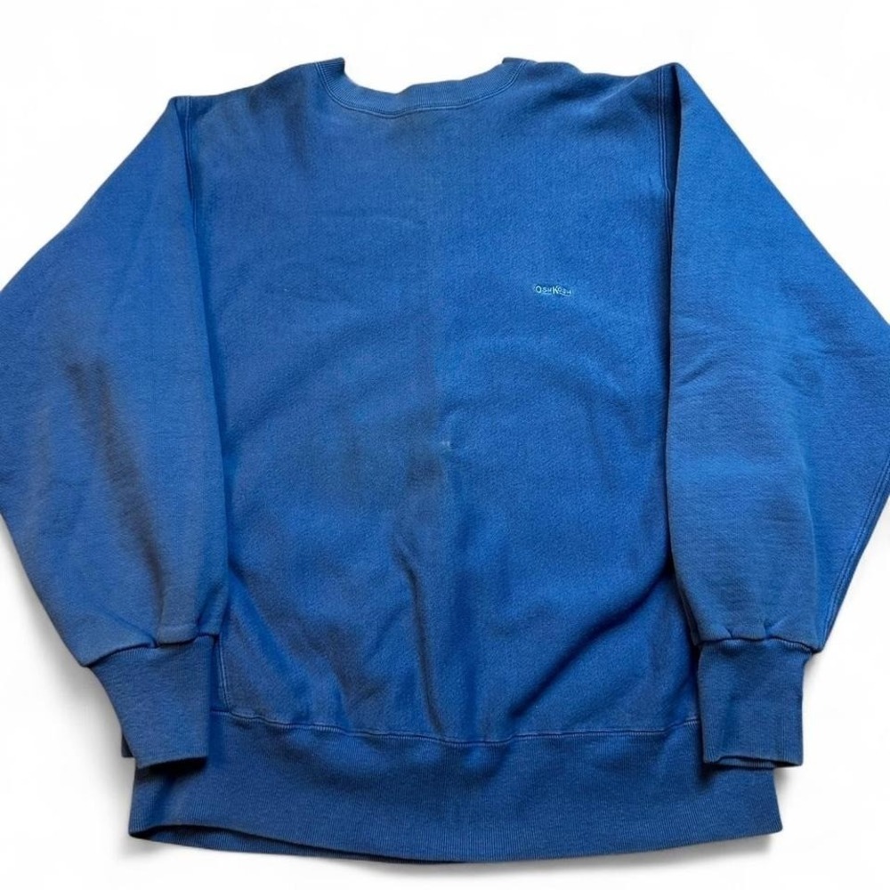 Vintage Oshkosh reverse weave blue heavyweight crewneck‎ sweatshirt large